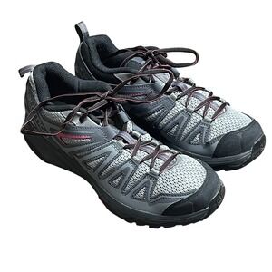Salomon X‎ Crest Trail Running Shoes Gray Pink Contagrip Womens US 10